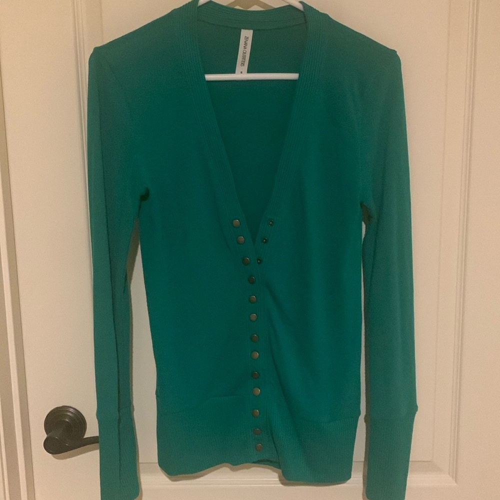 Green Zenana cardigan size Small